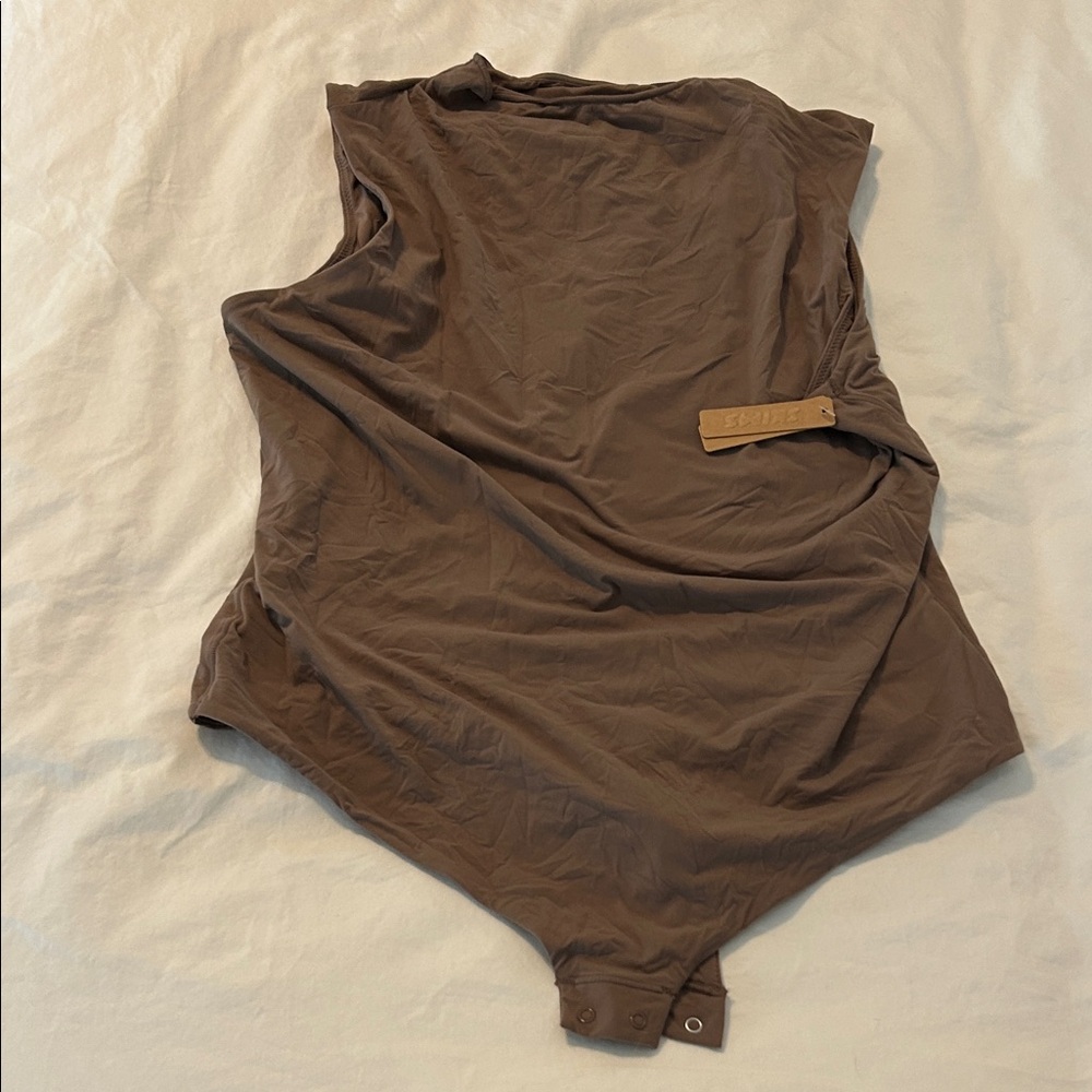 SKIMS Taupe Sleeveless Bodysuit